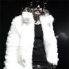 XUNRYAN Men's Faux Fur Coat Jacket Winter Warm Thicker Fur Coat Outwear Long Parka Overcoat Hippie Outfits Christmas Gifts view 2