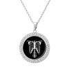 Xray Skeleton Women's Necklace Trendy Pendant Round Funny Gift Personalized for Men Gold Silver view 1