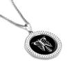 Xray Skeleton Women's Necklace Trendy Pendant Round Funny Gift Personalized for Men Gold Silver view 3