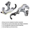 ZSHJGJR Compound Bow Release Thumb Tension Bow Release 3 and 4 Grip Adjustable Archery Bow Release Aids Hand Held Bow Release for Compound Bow Hunting Shooting Accessories (Grey) view 2