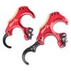 ZSHJGJR Compound Bow Release Thumb Tension Bow Release 3 and 4 Grip Adjustable Archery Bow Release Aids Hand Held Bow Release for Compound Bow Hunting Shooting Accessories (red) view 1