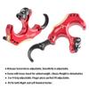 ZSHJGJR Compound Bow Release Thumb Tension Bow Release 3 and 4 Grip Adjustable Archery Bow Release Aids Hand Held Bow Release for Compound Bow Hunting Shooting Accessories (red) view 2