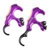 ZSHJGJR Compound Bow Release Thumb Tension Bow Release 3 and 4 Grip Adjustable Archery Bow Release Aids Hand Held Bow Release for Compound Bow Hunting Shooting Accessories (Purple) view 1