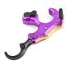 ZSHJGJR Compound Bow Release Thumb Tension Bow Release 3 and 4 Grip Adjustable Archery Bow Release Aids Hand Held Bow Release for Compound Bow Hunting Shooting Accessories (Purple) view 2