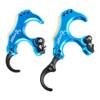 ZSHJGJR Compound Bow Release Thumb Tension Bow Release 3 and 4 Grip Adjustable Archery Bow Release Aids Hand Held Bow Release for Compound Bow Hunting Shooting Accessories (Lake Blue) view 1