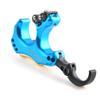 ZSHJGJR Compound Bow Release Thumb Tension Bow Release 3 and 4 Grip Adjustable Archery Bow Release Aids Hand Held Bow Release for Compound Bow Hunting Shooting Accessories (Lake Blue) view 2