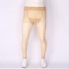 dPois Men's Glossy Long Trousers Tights Thermal Sissy Underwear Pajamas Pants See Through Leggings Nude One Size view 3