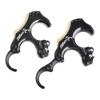 ZSHJGJR Compound Bow Release Thumb Tension Bow Release 3 and 4 Grip Adjustable Archery Bow Release Aids Hand Held Bow Release for Compound Bow Hunting Shooting Accessories (Black) view 1