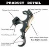 ZSHJGJR Compound Bow Release Thumb Tension Bow Release 3 and 4 Grip Adjustable Archery Bow Release Aids Hand Held Bow Release for Compound Bow Hunting Shooting Accessories (Black) view 3