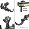ZSHJGJR Compound Bow Release Thumb Tension Bow Release 3 and 4 Grip Adjustable Archery Bow Release Aids Hand Held Bow Release for Compound Bow Hunting Shooting Accessories (Black) view 4