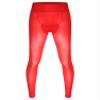 dPois Men's Glossy Long Trousers Tights Thermal Sissy Underwear Pajamas Pants See Through Leggings Red One Size view 1