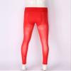 dPois Men's Glossy Long Trousers Tights Thermal Sissy Underwear Pajamas Pants See Through Leggings Red One Size view 4