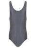 Jugaoge Mens Oily Glossy One Piece Bodysuit Swimming Suits Sleeveless Sports Swimwear Yoga Jumpsuit Dark Grey Medium view 3