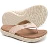 KuaiLu Flip Flops for Women Ladies Yoga Mat Comfortable Sport Walking Thong Sandal With Plantar Fasciitis Arch Support Slip-on Slides Indoor Outdoor For Summer Size 8 Beige White view 2