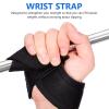 4pcs Ankle and Wrist Straps: 2pcs Adjustable Ankle Cuffs for Cable Machine and 2pcs 21.5'' Lifting Straps for Weightlifting Gym Workout Strength Training Bodybuilding view 2
