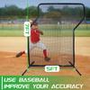 KAIDIDA Baseball Z-Screen Pitching Net 7X7 FT Portable Adjustable Height Softball Batting Training Pitching Protector Equipment for Backyard Sport Field for Adult Youth with Strike Zone view 2