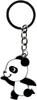CFLNYC Panda Charm Keychain, Cute Cartoon Key Ring Pendant Panda Lovers Jewelry for Friends Girls Christmas Birthday Gift (Color : Black Running, Size : 4.3") view 1