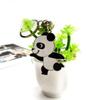 CFLNYC Panda Charm Keychain, Cute Cartoon Key Ring Pendant Panda Lovers Jewelry for Friends Girls Christmas Birthday Gift (Color : Black Running, Size : 4.3") view 3