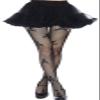 Coosalola Women's Skull fishnet tights, Fishnet Stockings Patterned Tights, Thigh-High Black Socks, Lace Leggings Pantyhose, Halloween tights view 1