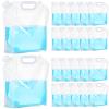 Zubebe 20 Pcs x 1.3 Gallon Collapsible Water Emergency Container Bag 26 Gallon Freezable BPA Free Food Grade Clear Plastic Storage Foldable Bottle for Camping Riding view 1