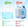 Zubebe 20 Pcs x 1.3 Gallon Collapsible Water Emergency Container Bag 26 Gallon Freezable BPA Free Food Grade Clear Plastic Storage Foldable Bottle for Camping Riding view 3