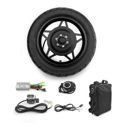 12 Inch Hub Motor Bike With Thumb Throttle And Pedal Assist Sensor For scooter Bicycle Front Wheel WIth tire (36V 250W Black)