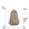 Fuvtory Kawaii Cute Cat Fuzzy Backpack Rucksack Daypack School Teen Girls Children Women (Smile face black) view 3