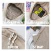 Fuvtory Kawaii Cute Cat Fuzzy Backpack Rucksack Daypack School Teen Girls Children Women (Smile face black) view 4