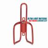 USHAKE Water Bottle Cages for MTB Bikes - Lightweight Aluminum Alloy Holder Brackets - Easy to Install with Drilled Holes - 2 Pack Red view 2