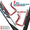 USHAKE Water Bottle Cages for MTB Bikes - Lightweight Aluminum Alloy Holder Brackets - Easy to Install with Drilled Holes - 2 Pack Red view 4