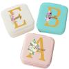 Corissy Personalized Jewelry Box for Women, Custom Travel Jewelry Case with Name and Birth Flower, Leather Jewelry Box for Rings, Earrings, Necklaces, Personalized Gifts for Women view 1