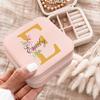 Corissy Personalized Jewelry Box for Women, Custom Travel Jewelry Case with Name and Birth Flower, Leather Jewelry Box for Rings, Earrings, Necklaces, Personalized Gifts for Women view 4