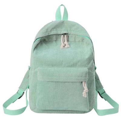 Fuvtory Kawaii Cute Cat Fuzzy Backpack Rucksack Daypack School Teen Girls Children Women (plain green)