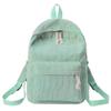 Fuvtory Kawaii Cute Cat Fuzzy Backpack Rucksack Daypack School Teen Girls Children Women (plain green) view 1