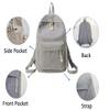 Fuvtory Kawaii Cute Cat Fuzzy Backpack Rucksack Daypack School Teen Girls Children Women (plain green) view 2