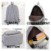 Fuvtory Kawaii Cute Cat Fuzzy Backpack Rucksack Daypack School Teen Girls Children Women (plain green) view 4