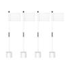 KINGTOP Miniature Golf Flagstick, Practice Putting Green Flags for Yard, Chipping Golf Pin Flag Hole Cup Set, Portable 2-Section Design, Blank White Flags, 3ft Flagpole, Indoor | Outdoor, 4-Pack view 1