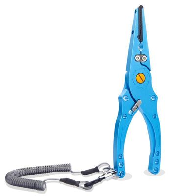 LUYILA Fishing Pliers, Saltwater Resistant Fishing Tools, Fishing Pliers Hook Remover Split Ring for Outdoor Fishing (Color : Blue)