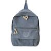 Fuvtory Kawaii Cute Cat Fuzzy Backpack Rucksack Daypack School Teen Girls Children Women (Cat face blue) view 1