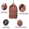 Fuvtory Kawaii Cute Cat Fuzzy Backpack Rucksack Daypack School Teen Girls Children Women (Cat face blue) view 2