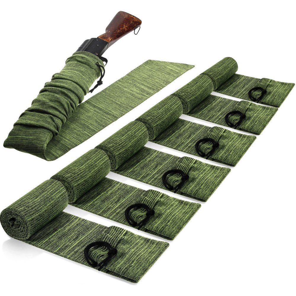 Sumind 6 Pcs Silicone Gun Sock Anti Rust, 55 Inch, Green
