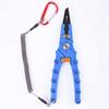 LUYILA Fishing Pliers Aluminum Braid Cutters Split Ring Pliers Hook Remover Fish Holder with Sheath and Lanyard (Color : Blue) view 1