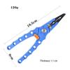 LUYILA Fishing Pliers Aluminum Braid Cutters Split Ring Pliers Hook Remover Fish Holder with Sheath and Lanyard (Color : Blue) view 2
