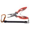 LUYILA Fishing Pliers, Fishing Hook Remover, Braided Fishing Line Cutting and Split Ring with Coiled Lanyard, for Fishermen (Color : Orange) view 1