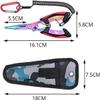 LUYILA Fishing Pliers and Fish Lip Gripper, Muti-Function Fishing Hook Accessories, Stainless Steel Fishing Line Cutters with Sheath and Lanyard, Fishing Gift for Men (Color : Red) view 2