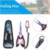 LUYILA Fishing Pliers and Fish Lip Gripper, Muti-Function Fishing Hook Accessories, Stainless Steel Fishing Line Cutters with Sheath and Lanyard, Fishing Gift for Men (Color : Red) view 4