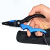 LUYILA Fishing Pliers,Saltwater Resistant Fishing Tools, Aluminum Fishing Pliers with Sheath & Lanyard, Fish Hook Remover for Fishermen Outdoor Fishing (Color : Blue) view 4