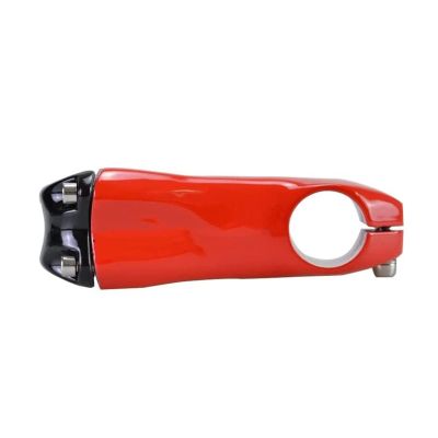 ZECHAO Carbon Fiber Mountain Bike Stem,10 Degree Handlebar Clamp 31.8mm Carbon Stem Road Bike Stem Cycling 80/90/100/110/120mm Bike Stem (Color : Red, Size : 90mm)