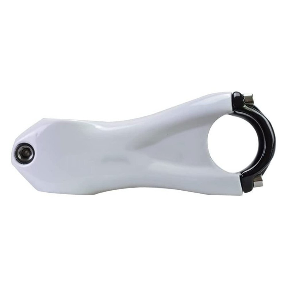 ZECHAO Carbon Fiber Mountain Bike Stem,10 Degree Handlebar Clamp 31.8mm Carbon Stem Road Bike Stem Cycling 80/90/100/110/120mm Bike Stem (Color : White, Size : 100mm)
