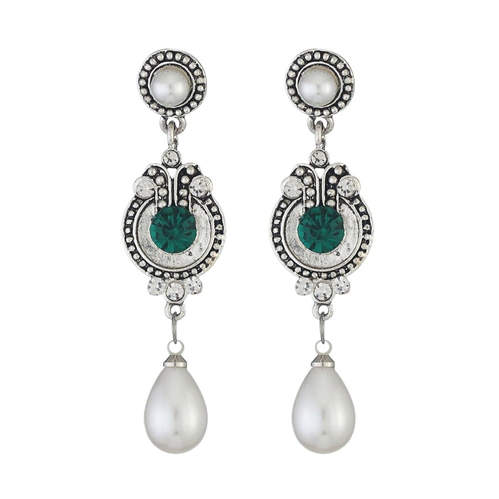 1920s Vintage Flapper Pearl Earrings Art Deco Earrings Roaring 20s Flapper Jewelry Wedding Dangle Earrings Women Gift